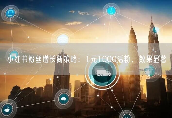 小红书粉丝增长新策略：1元1000活粉，效果显著