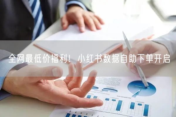 全网最低价福利！小红书数据自助下单开启